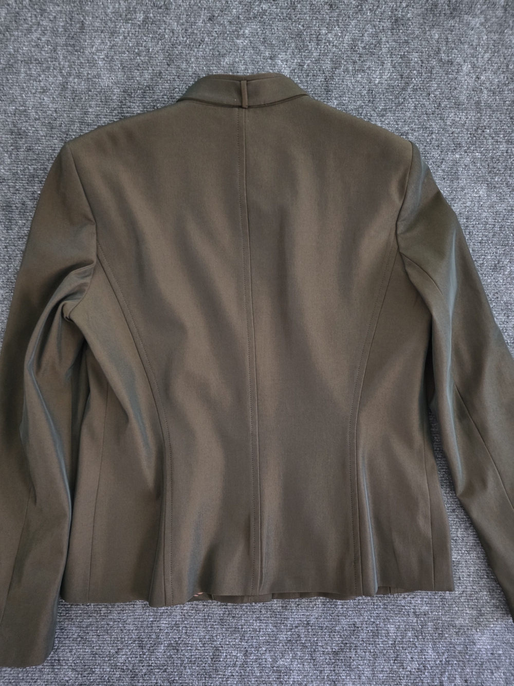 Vintage Garfield & Marks Olive Jacket Zebra Print Lining USA Made Sz 8 - Picture 3 of 9